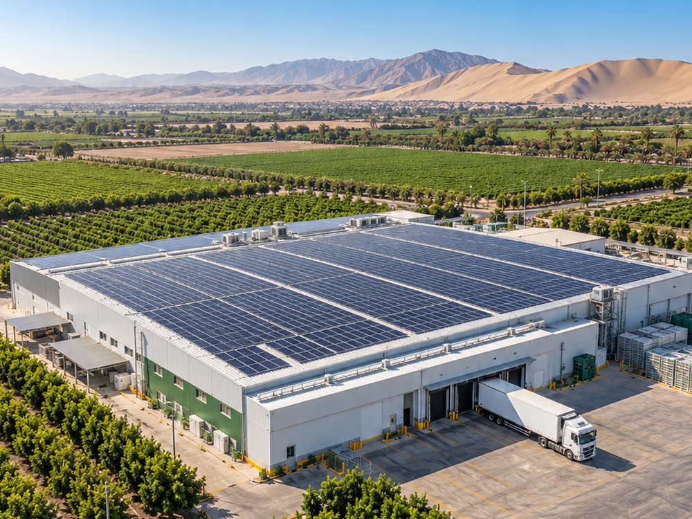 Sistema fotovoltaico de autoconsumo en techo industrial